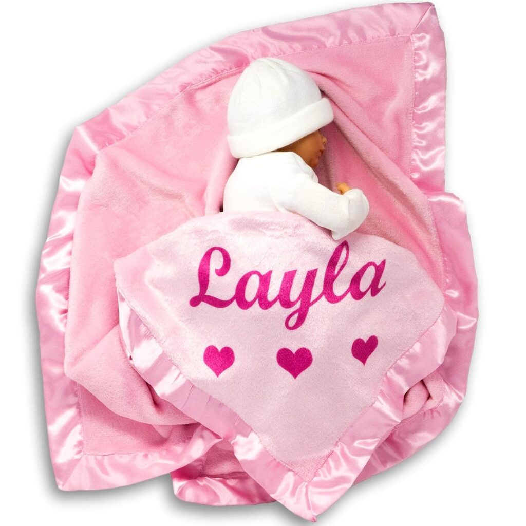 Custom Catch Personalized Baby Blanket for Girls